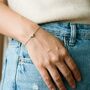 Dainty Solitaire Diamond Bracelet Silver, thumbnail 7 of 9