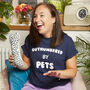 Outnumbered By Pets Womens T Shirt, thumbnail 2 of 7
