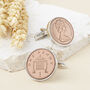40th Birthday 1986 Penny Coin Cufflinks, thumbnail 1 of 10