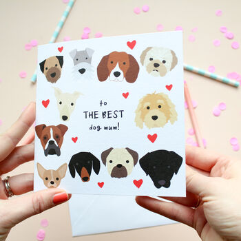 'Best Dog Mum' Or Dad, Birthday Card, 6 of 6