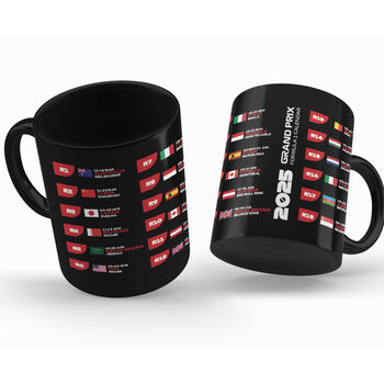 Formula One F1 2026 Calendar Track Mug Gift For Him, 3 of 3