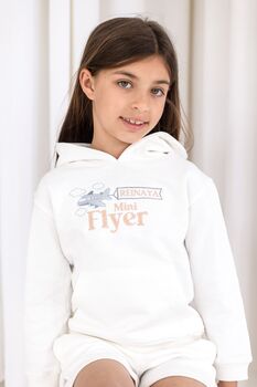 Mini Flyer/ First Time Flyer Personalised Embroidered Holiday Airport Hoodie Jumper, 3 of 7