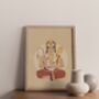 Hanuman Art Print Hindu Wall Decor, thumbnail 2 of 2