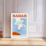 Babar Spaceship Nursery Art Print, thumbnail 1 of 3