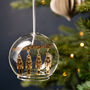 Personalised Nutcracker Family Glass Dome Bauble, thumbnail 4 of 4