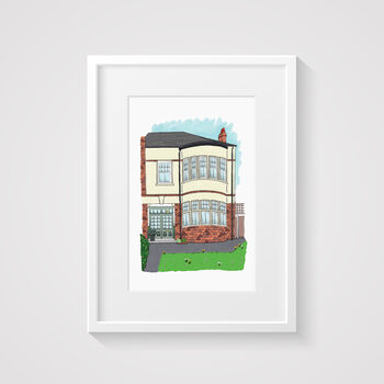 Personalised House Portrait, Custom Illustration, 2 of 8