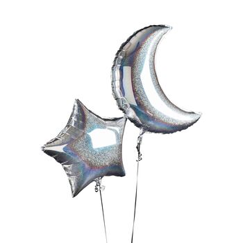 Space Party Moon And Star Balloons, 2 of 2
