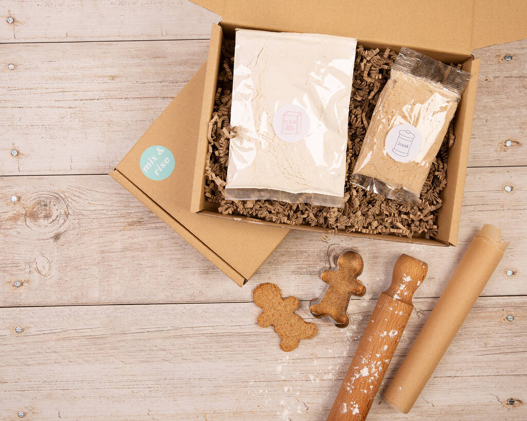 Vegan Festive Gingerbreadmen Baking Kit By Mix & Rise