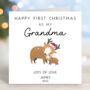 Personalised First Christmas As My Grandma Card, thumbnail 1 of 2