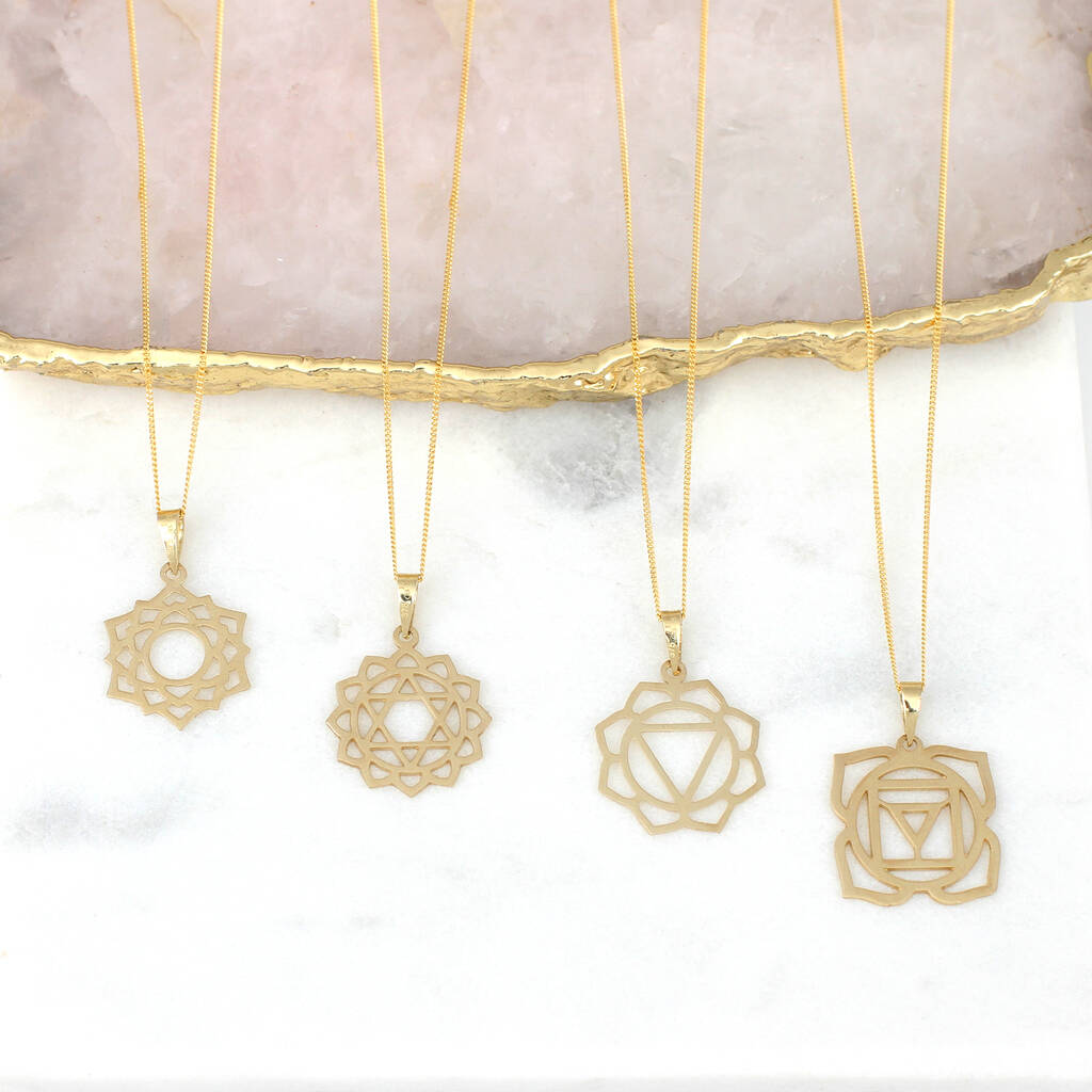 9ct Gold Chakra Necklace, 1 of 7