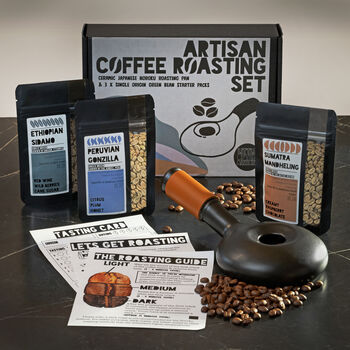 Artisan Coffee Roasting Pan Gift Set, 2 of 7