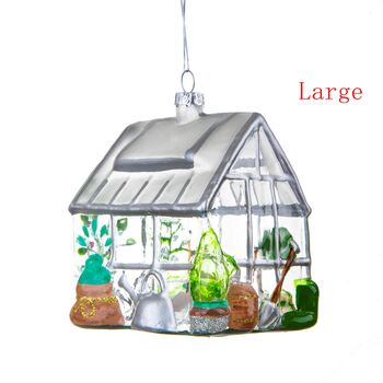 Greenhouse Shaped Bauble Christmas Tree Decoration, 3 of 6