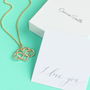 Gold Plated Infinity Heart Pendant, thumbnail 2 of 5