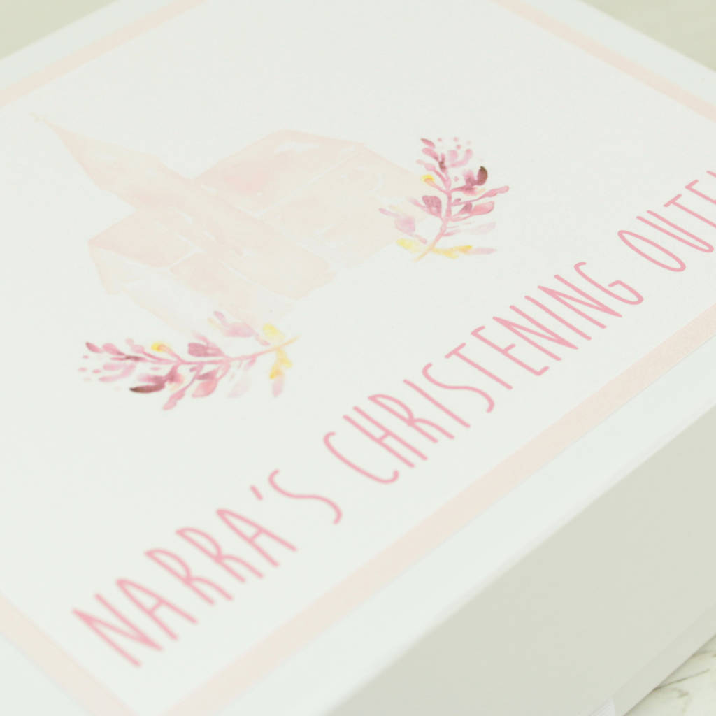 Personalised Christening Outfit Keepsake Box By Dreams To Reality