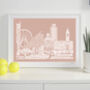 Manchester Skyline Typography Print, thumbnail 4 of 8