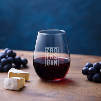 Zro Fks Stemless Wine Glass, 3 of 6