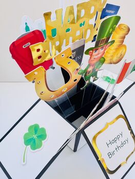 Dublin Themed 3D Birthday Card, 2 of 6