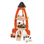 Wooden Cosmic Rocket Set With Astronauts, thumbnail 1 of 2