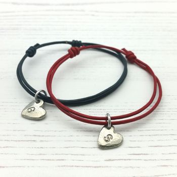 Personalised Couples Heart Bracelets, 3 of 4