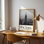 New York City Skyline Wall Art Print, Travel Print, thumbnail 3 of 5