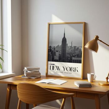 New York City Skyline Wall Art Print, Travel Print, 3 of 5
