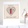Personalised Heart 1st Christmas Card For Baby Girl, Daughter, Granddaughter, thumbnail 1 of 12