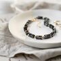 Black Emperors Stone Crystal Bracelet, thumbnail 1 of 4