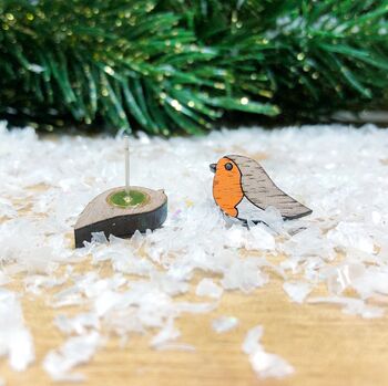 Robin Stud Earrings, 3 of 3