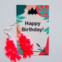 Gift For Birthday, Acrylic Drop Earring, thumbnail 1 of 6