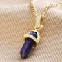 Sodalite Crystal Point Pendant Necklace, thumbnail 4 of 11