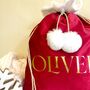 Personalised Velvet Christmas Sack, thumbnail 3 of 9