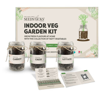 Personalised Indoor Veg Jar Garden Kit, 4 of 7