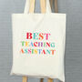 Best Teacher Ever Bright Tote Bag, thumbnail 2 of 5