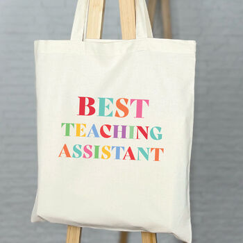 Best Teacher Ever Bright Tote Bag, 2 of 5