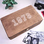 Personalised Wooden Year Memory Box, thumbnail 5 of 6