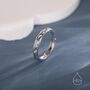 Sterling Silver Ripple Wave Ring, thumbnail 1 of 12