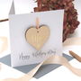 Mothers Day Personalised Wooden Heart Card, thumbnail 9 of 9