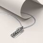 Celtic Loyalty Men's Celtic Knot Sterling Silver Necklace, thumbnail 1 of 10