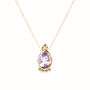 Amethyst 9ct Yellow Gold Melissa Dainty Necklace, thumbnail 3 of 6