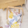 Abstract Leaves Anti Roll Wedge Baby Changing Mat, thumbnail 2 of 6