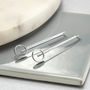 Sterling Silver Art Deco Threader Earrings, thumbnail 1 of 5
