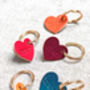 'Mum' Leather Heart Keyring, thumbnail 5 of 9