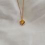 Rose Gold Pendant Birthstone Necklace November Topaz, thumbnail 1 of 5