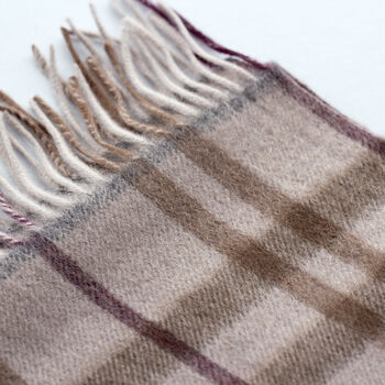 Men's Personalised Pure Cashmere Check Scarf, 7 of 12