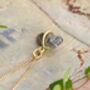 Natural Rough Diamond Necklace In 18k Yellow Gold, thumbnail 4 of 5