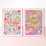 You Are Magic Unicorn Print | Storybook Nursery Wall Art, thumbnail 4 of 11