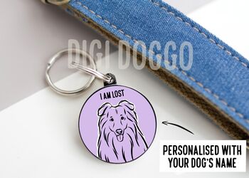Collie Outline ID Tag, 2 of 4
