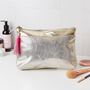 Personalised Leather Bag, Cosmetics, Make Up, thumbnail 5 of 9