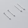 Sterling Silver Tiny Ball Stud Earrings, thumbnail 1 of 5