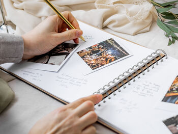 Personalised Wood Wedding Guest Book Alternative, 5 of 12